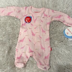 Magnetic Me Preemie Pink Giraffe Footie